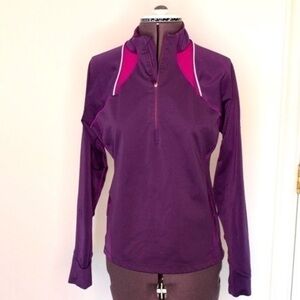 Zoot top Purple zip up pull over Medium